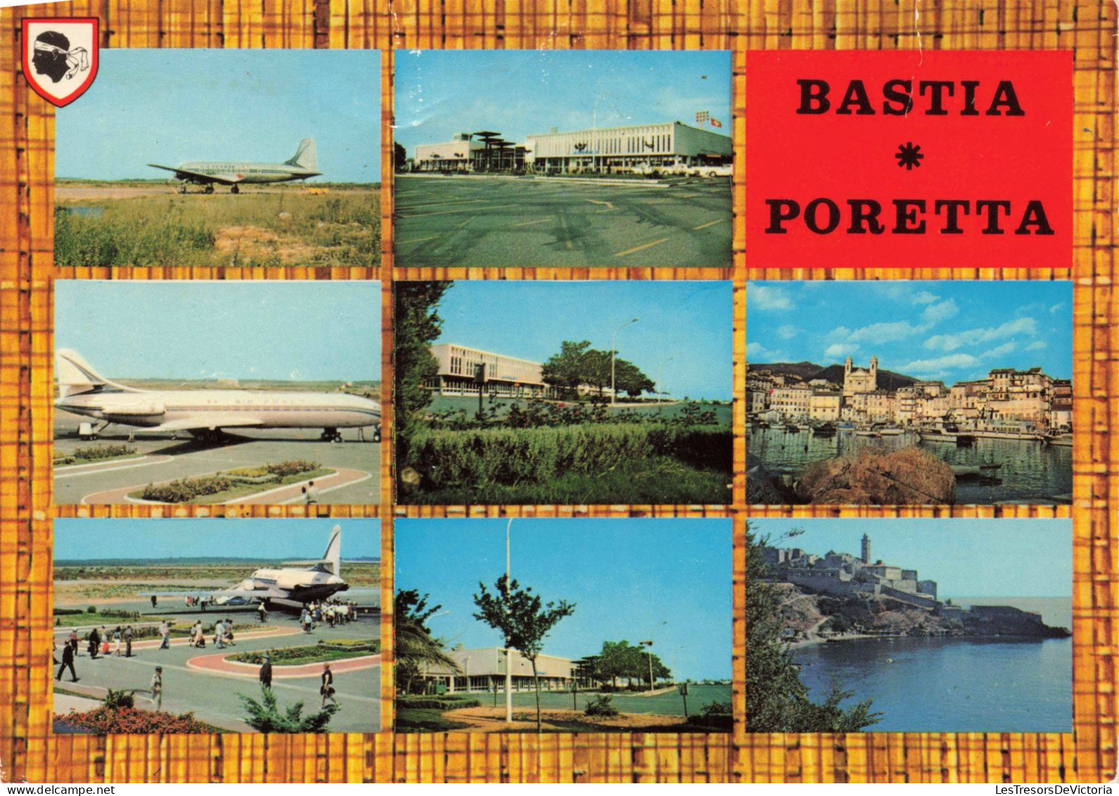 FRANCE - Bastia Et Son Terrain D'aviation De Poretta - Colorisé - Carte Postale Ancienne - Bastia