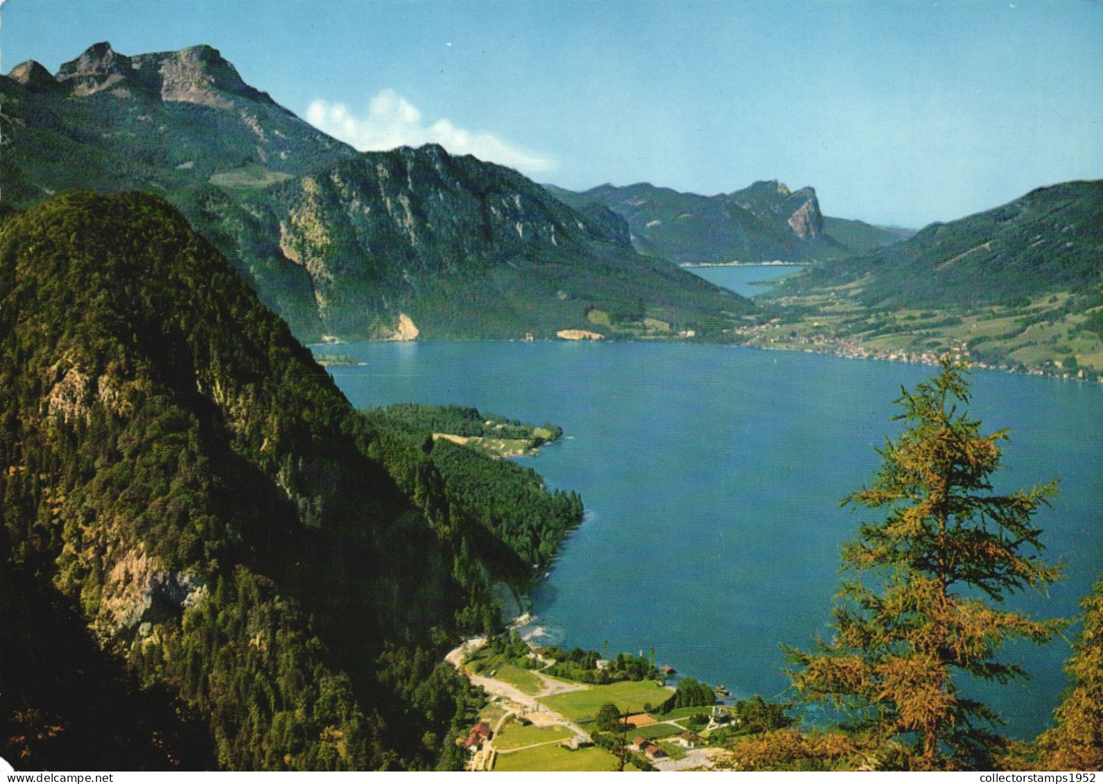 AUSTRIA, ATTERSEE, SALZKAMMERGUT, VIEW FROM THE MADLSCHNEID, HOLLENGEBIRGE, LAKE, PANORAMA, MOUNTAIN - Attersee-Orte