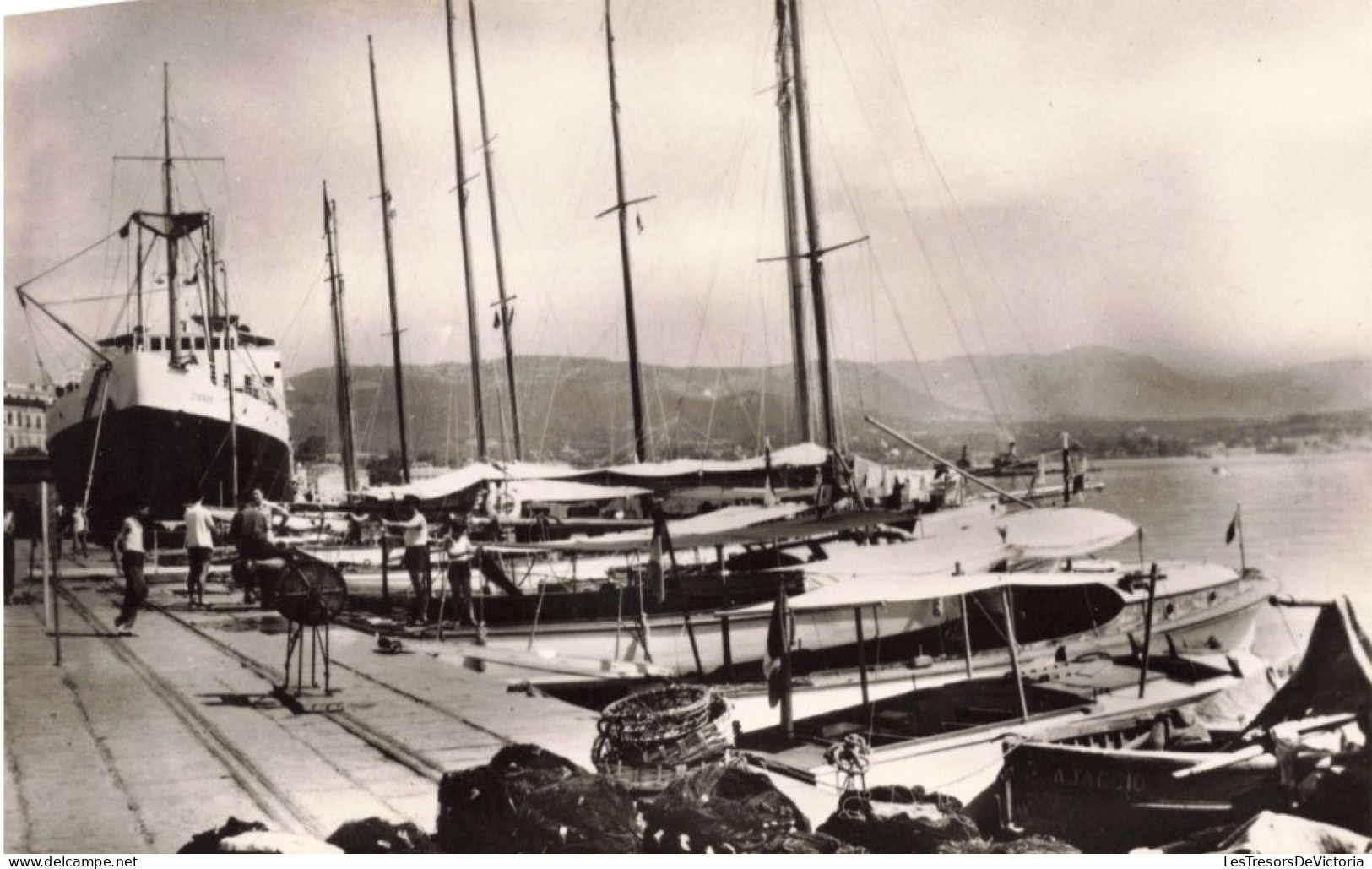 FRANCE - Corse - Ajaccio - Les Yachts Et Le Courrier - Carte Postale Ancienne - Ajaccio