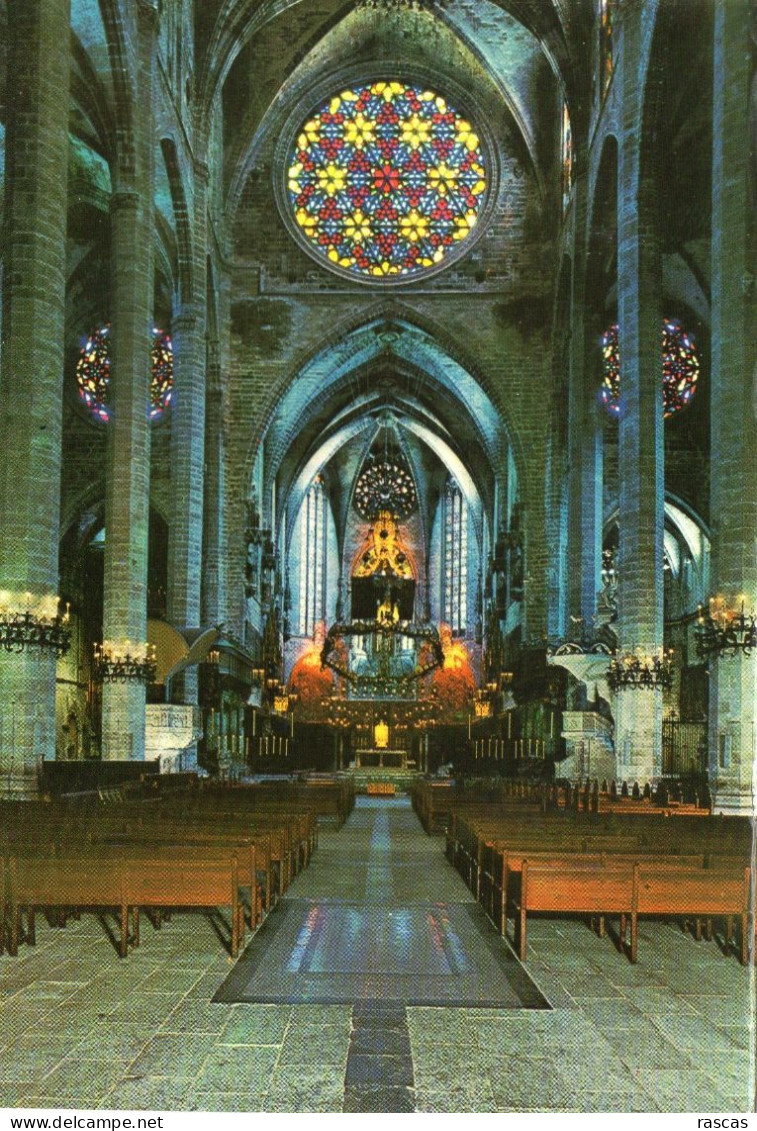 CPM - M - ESPAGNE - ILES BALEARES - MALLORCA - PALMA DE MALLORCA - CATEDRAL - INTERIOR - Palma De Mallorca