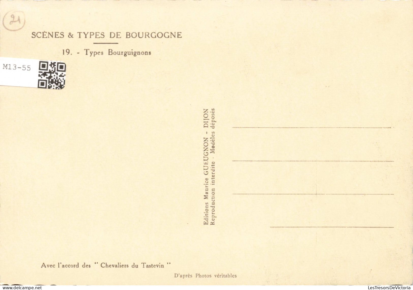 PHOTOGRAPHIE - Types Bourguignons - Carte Postale Ancienne - Photographie