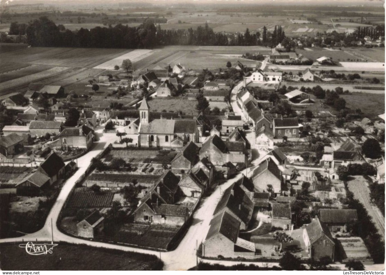 FRANCE - Côte D'or - Flagey - Vue Générale Aérienne - Carte Postale Ancienne - Sonstige & Ohne Zuordnung