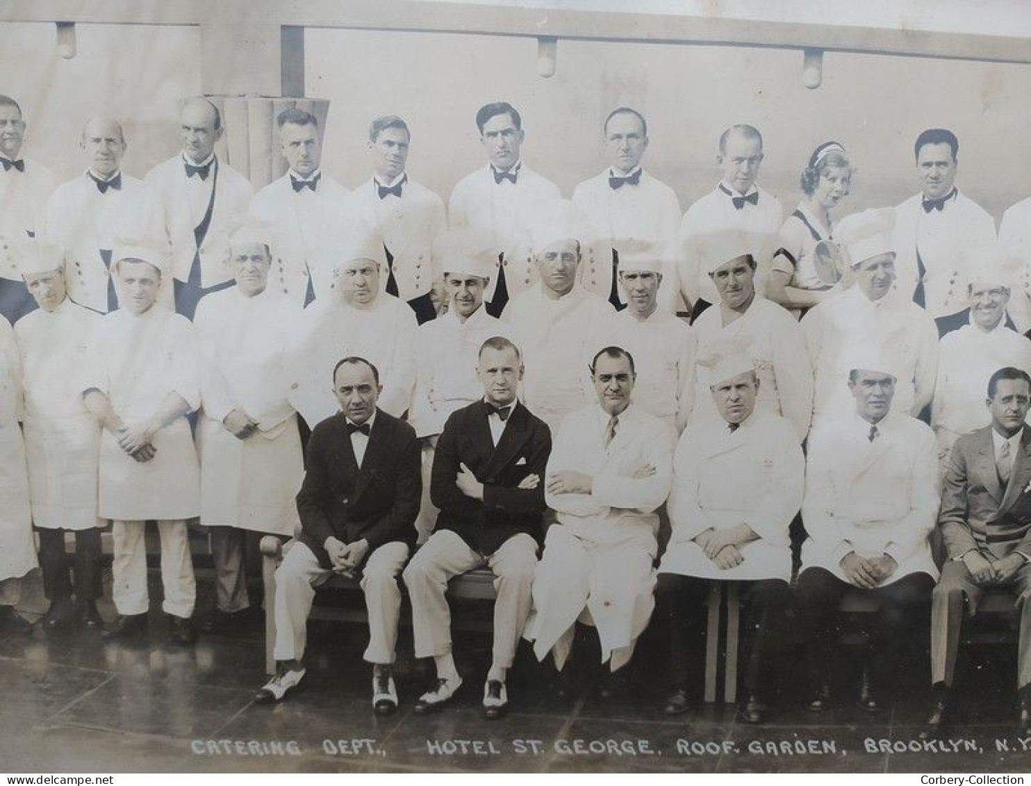 Photographie Panoramique Catering Dept. Hotel Saint Georges. Roof Garden. Brooklyn New-York. Season 1932 - Amérique