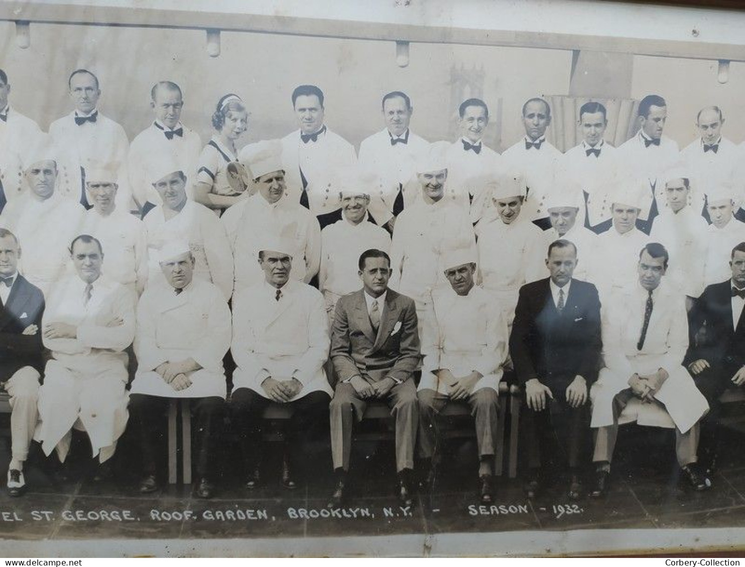 Photographie Panoramique Catering Dept. Hotel Saint Georges. Roof Garden. Brooklyn New-York. Season 1932 - Amérique