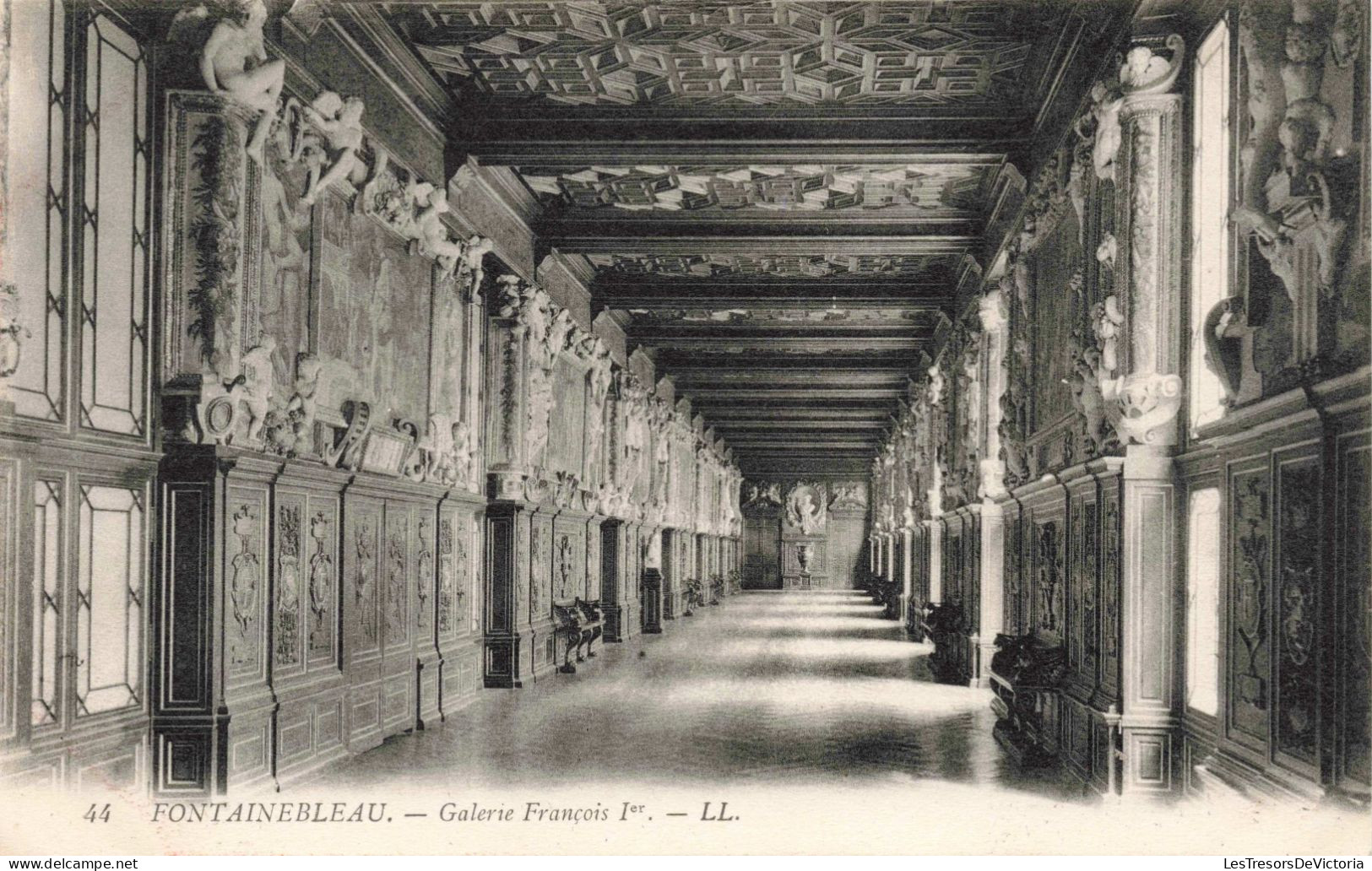 FRANCE - Fontainebleau - Galerie François Premier - Carte Postale Ancienne - Fontainebleau