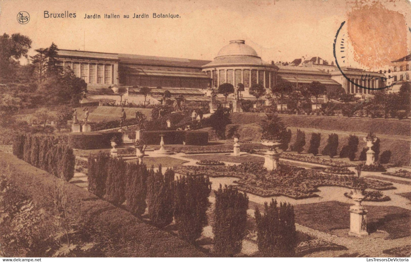 BELGIQUE -Bruxelles - Jardin Italien Au Jardin Botanique - Carte Postale Ancienne - Forêts, Parcs, Jardins