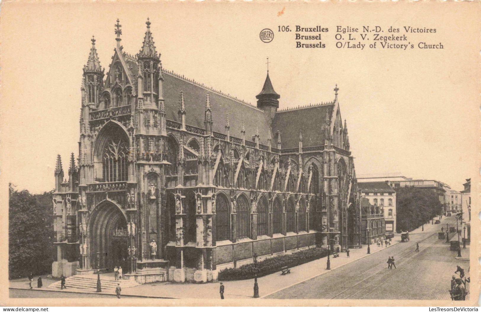 BELGIQUE - Bruxelles - Eglise Notre Dame Des Victoires - Carte Postale Ancienne - Monuments