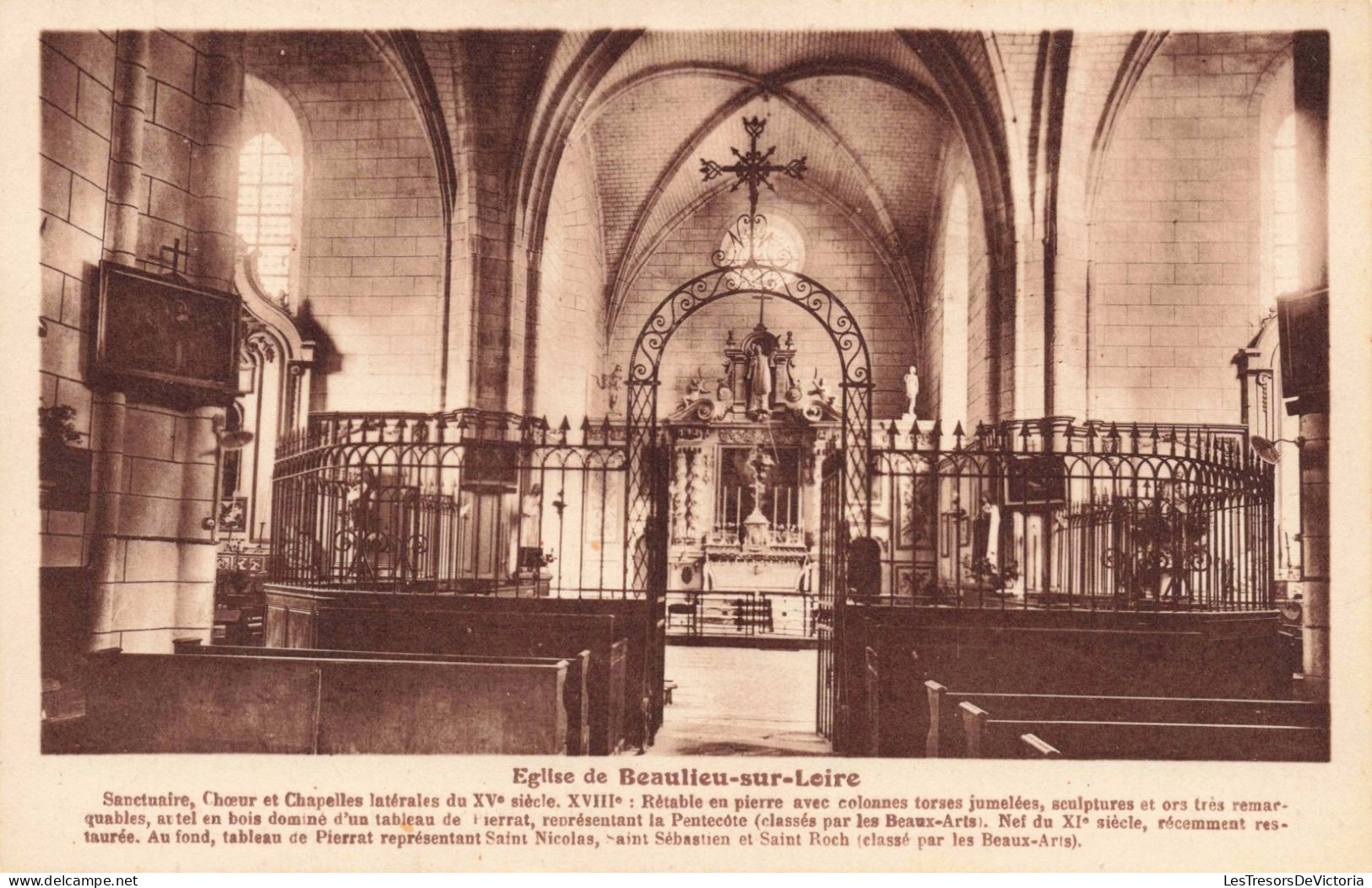 FRANCE - Beaulieu-sur-Loire - Eglise De Beaulieu-sur-Loire  - Carte Postale Ancienne - Montargis
