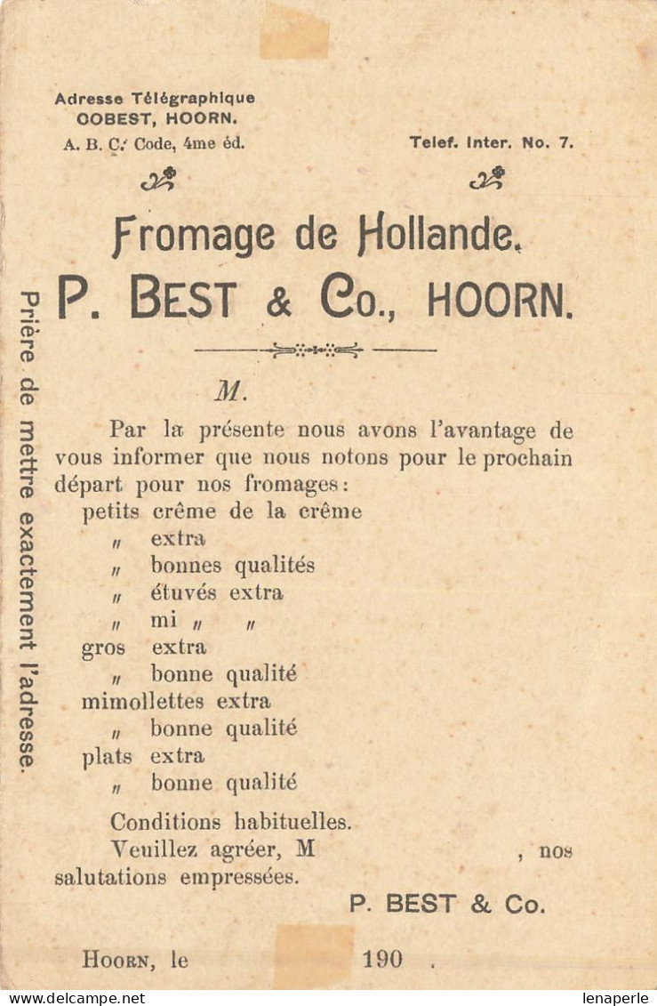C9249 Vue A Hoorn Le Pays Du Fromage De Hollande - Hoorn