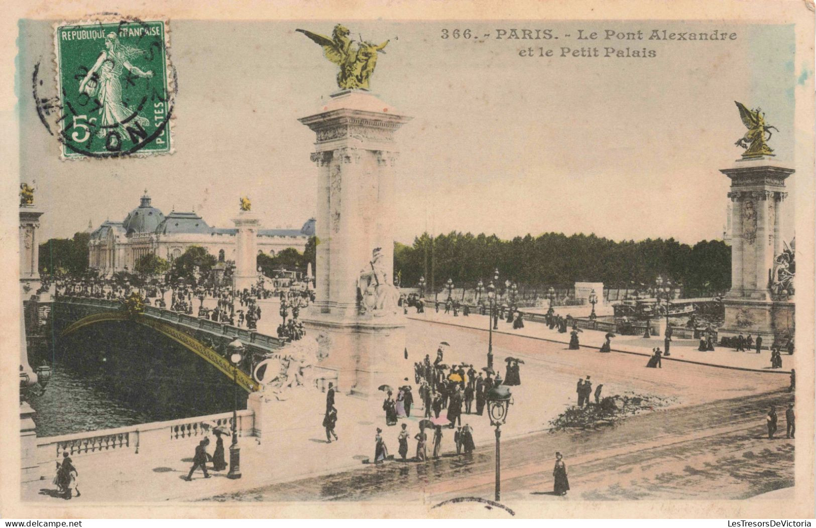 FRANCE - Paris - Le Pont Alexandre Et Le Petit Palais - Animé - Colorisé - Carte Postale Ancienne - Bridges