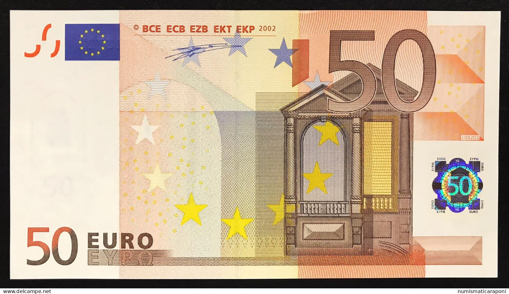 Italy 50 €  ITALIA DUISENBERG Q.FDS ABOUT UNC J002D2  Cod.€.257 Solo Bonifico Only Bank Transfert To Pay - 50 Euro