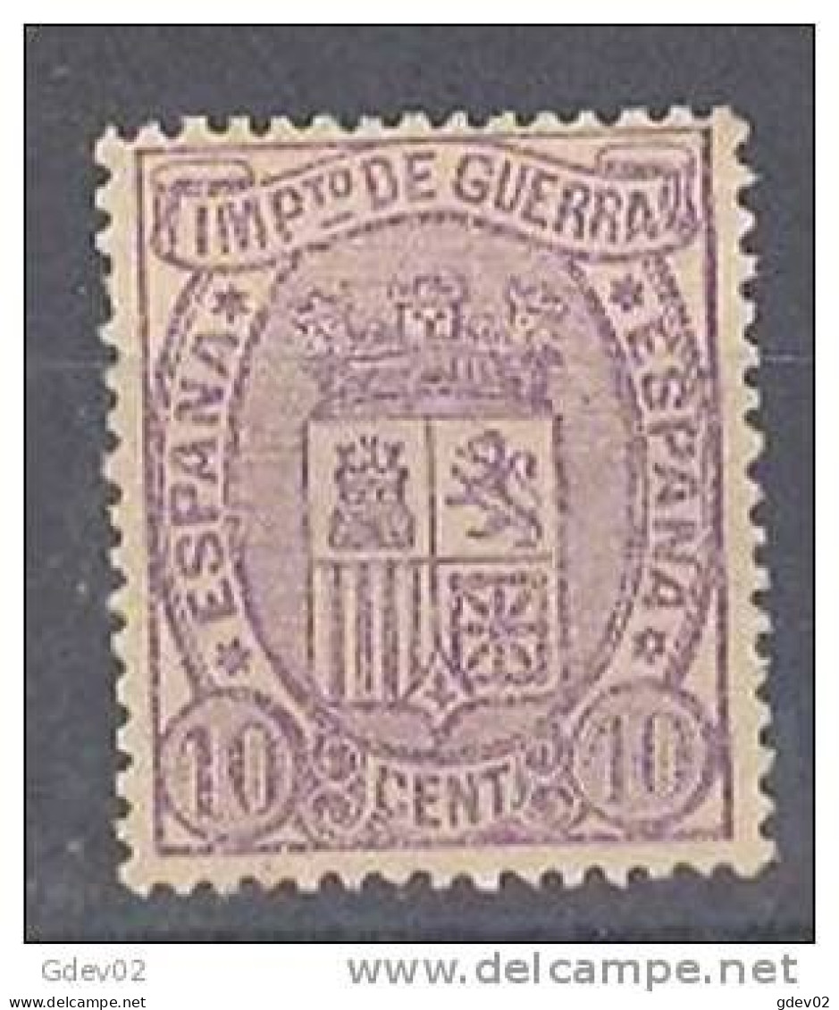 ES155SASF-L4462PC-TESPIMPGUERRA. España,Spain,Espagne.IMPUESTOS  DE GUERRA 1875.(Ed 155*).MAGNIFICO - Impots De Guerre