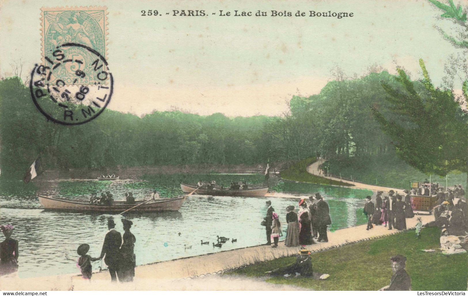 FRANCE - Paris - Le Lac Du Bois De Boulogne - Animé - Colorisé - Carte Postale Ancienne - Squares