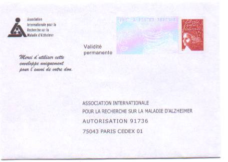 PAP Réponse Association Internationale Pour La Recherche Sur La Maladie D'alzheimer - Neuf - N° 0404683 - Prêts-à-poster:Answer/Luquet
