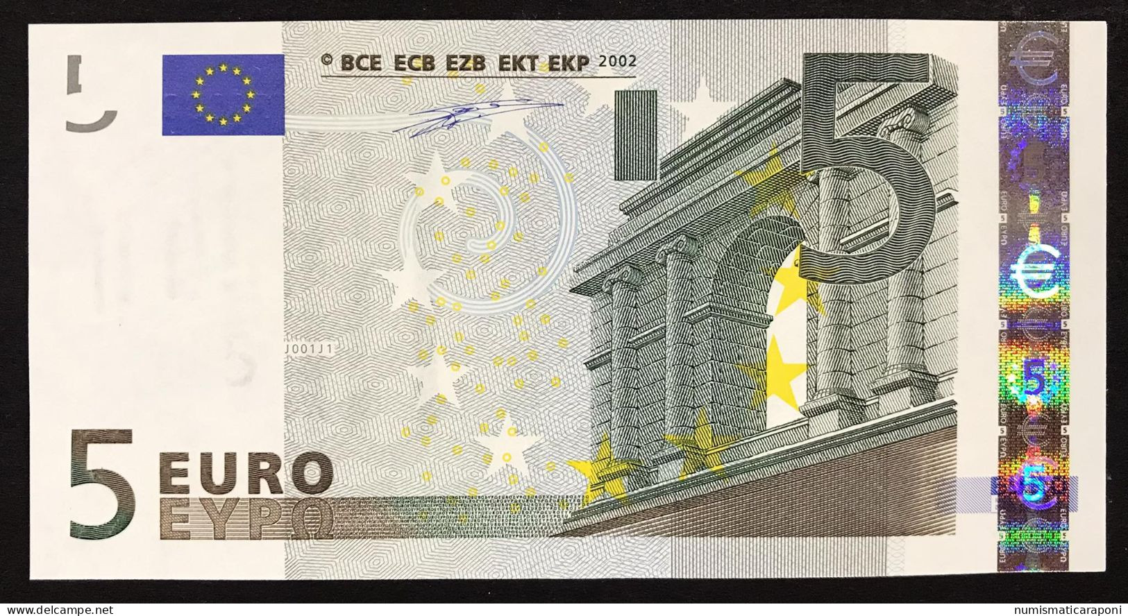 Italy 5 €  ITALIA FDS UNC J001J1 Duisenberg Cod.€.238 - 5 Euro