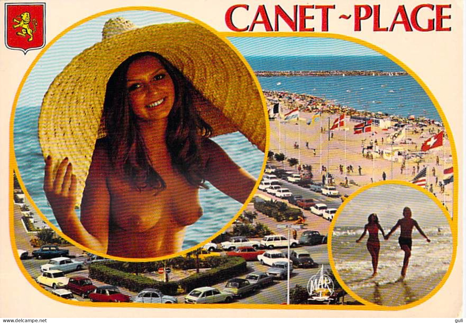 [66] Pyrénées Orientales > CANET SAINT NAZAIRE  CANET-PLAGE ( Seins Nus Nu Nue - BLASON)* PRIX FIXE - Canet En Roussillon