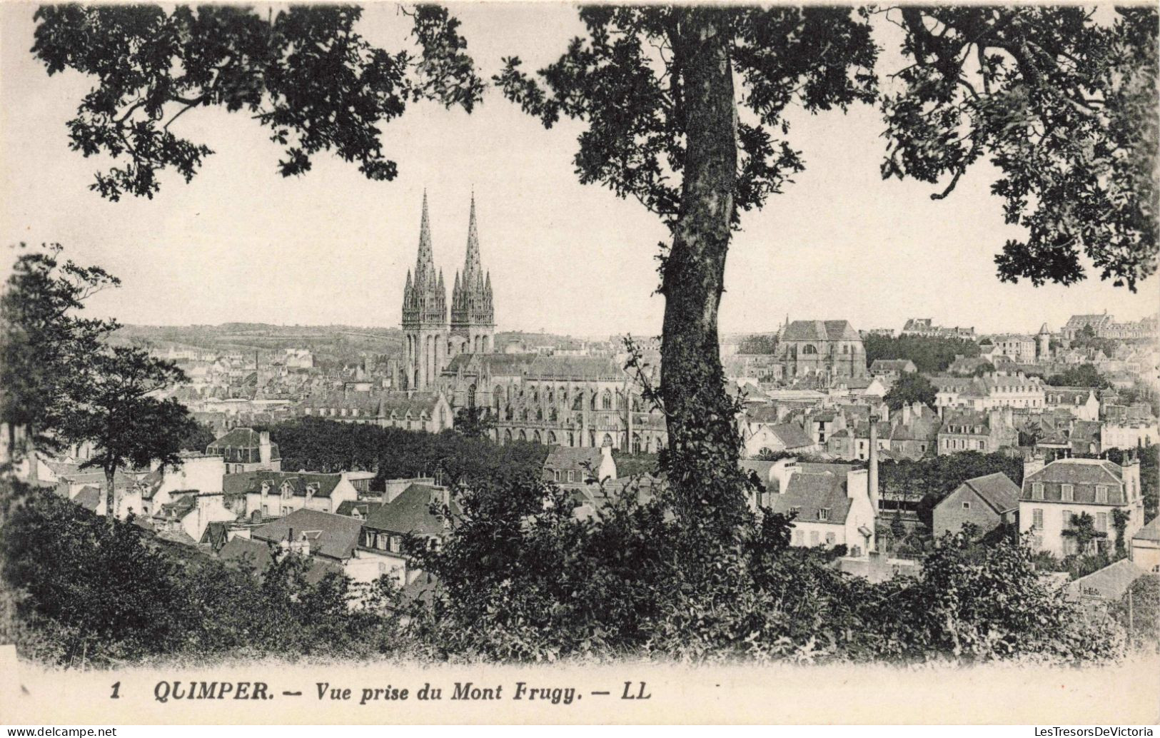 FRANCE - Quimper - Vue Prise Du Mont Frugy - Carte Postale Ancienne - Quimper