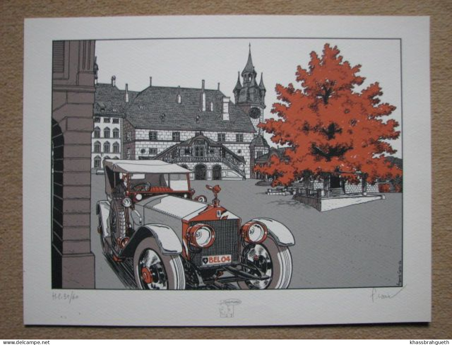 CARIN - SERIGRAPHIE COULEURS "VICTOR SACKVILLE" - BEDEMANIA (1993) - Serigraphies & Lithographies