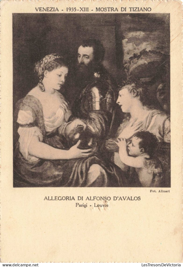 ITALIE - Venezia -1935 - XIII - Mostra Di Tiziano - Allegoria Di Alfonso D'Avalos -  Carte Postale Ancienne - Venetië (Venice)