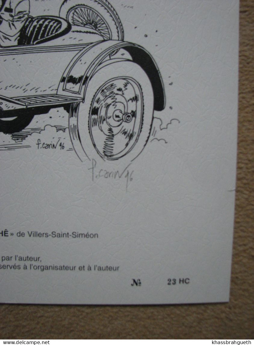 CARIN - OFFSET N/B VICTOR SACKVILLE - N°HC23/25 & SIGNEE (1996) ASBL A TRIHE - Serigrafía & Litografía