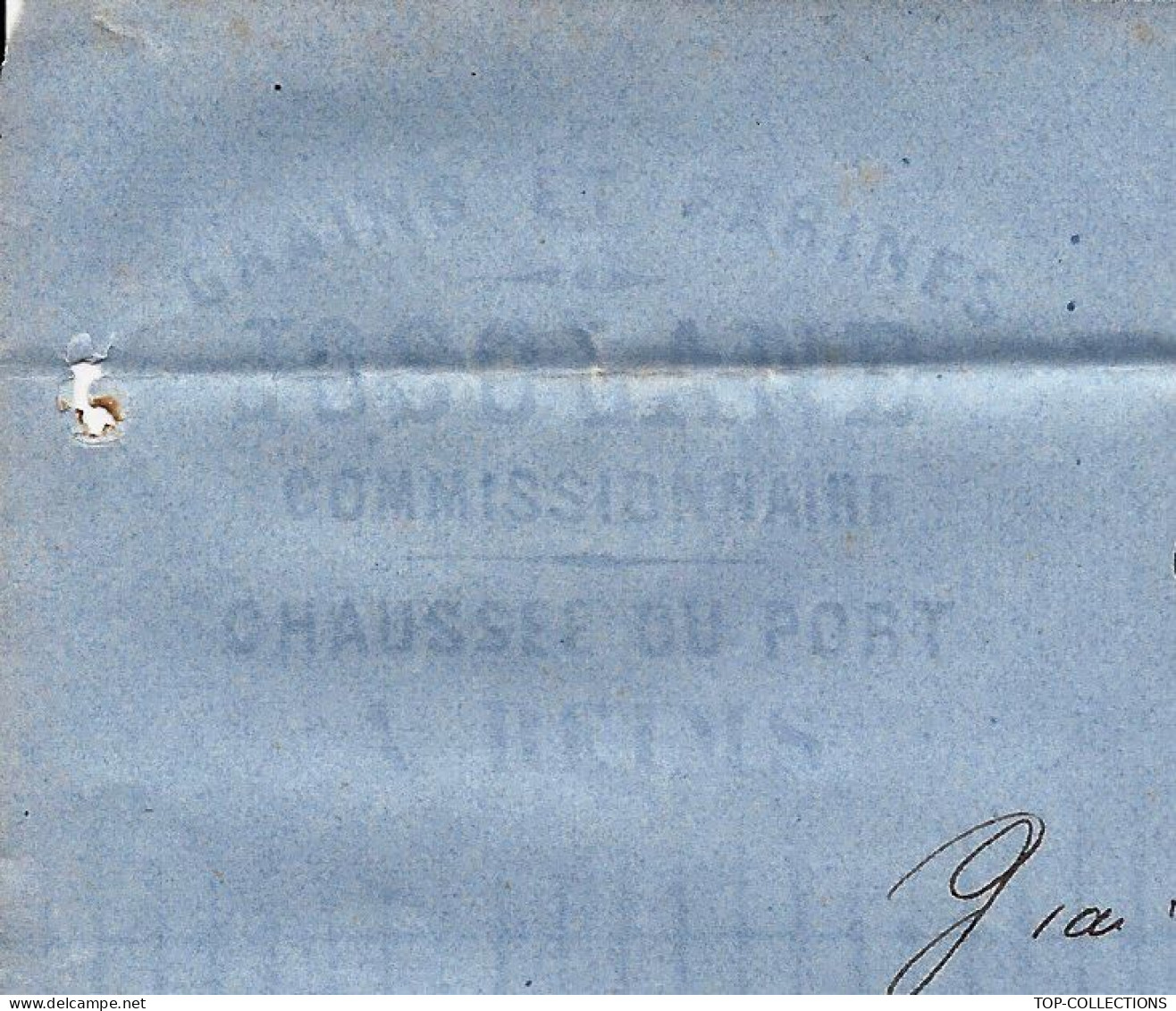 1866 REIMS Marne 	TIMBRE Empire Oblit. Gr.chiffres Josoland Grains Farine  Pour Chalons Sur Marne  Chalons En Champagne - 1849-1876: Klassik