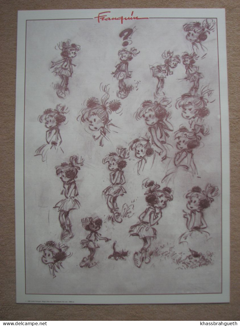 FRANQUIN - OFFSETS CRAYONNES "MODESTE & POMPON" (1988) MAGIC-STRIP/LE LOMBARD - Screen Printing & Direct Lithography