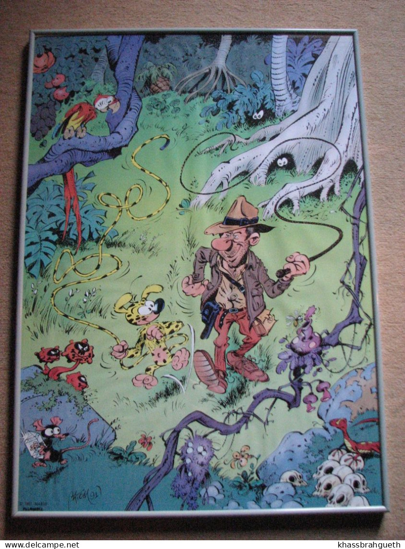 FRANQUIN & BATEM - 2 POSTERS COULEURS "MARSUPILAMI" - PALOMBIA 1991 (1x ENCADRE) (1x SANS CADRE) - Sérigraphies & Lithographies