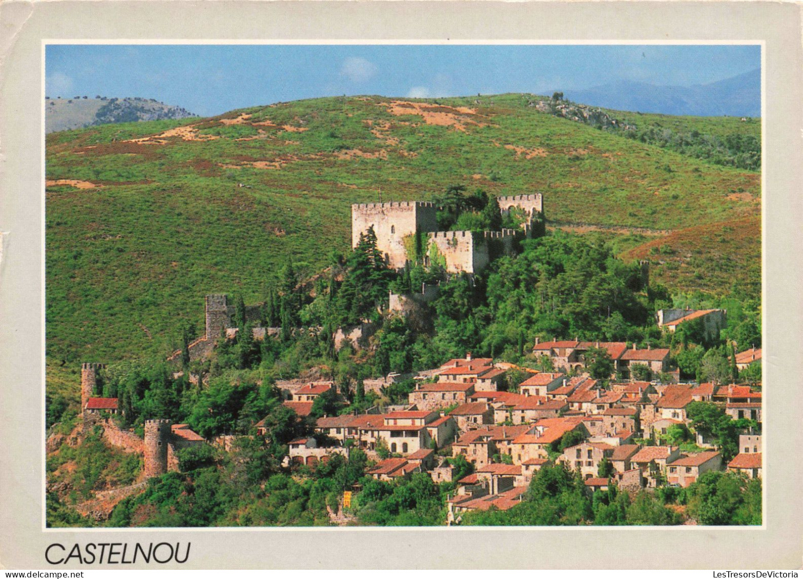 FRANCE - Castelnou - Vue Générale Sur Le Village - Colorisé - Carte Postale Ancienne - Sonstige & Ohne Zuordnung