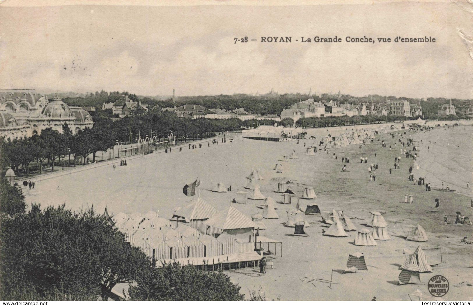 FRANCE - Royan - La Grande Conche - Vue D'ensemble - Animé - Carte Postale Ancienne - Royan