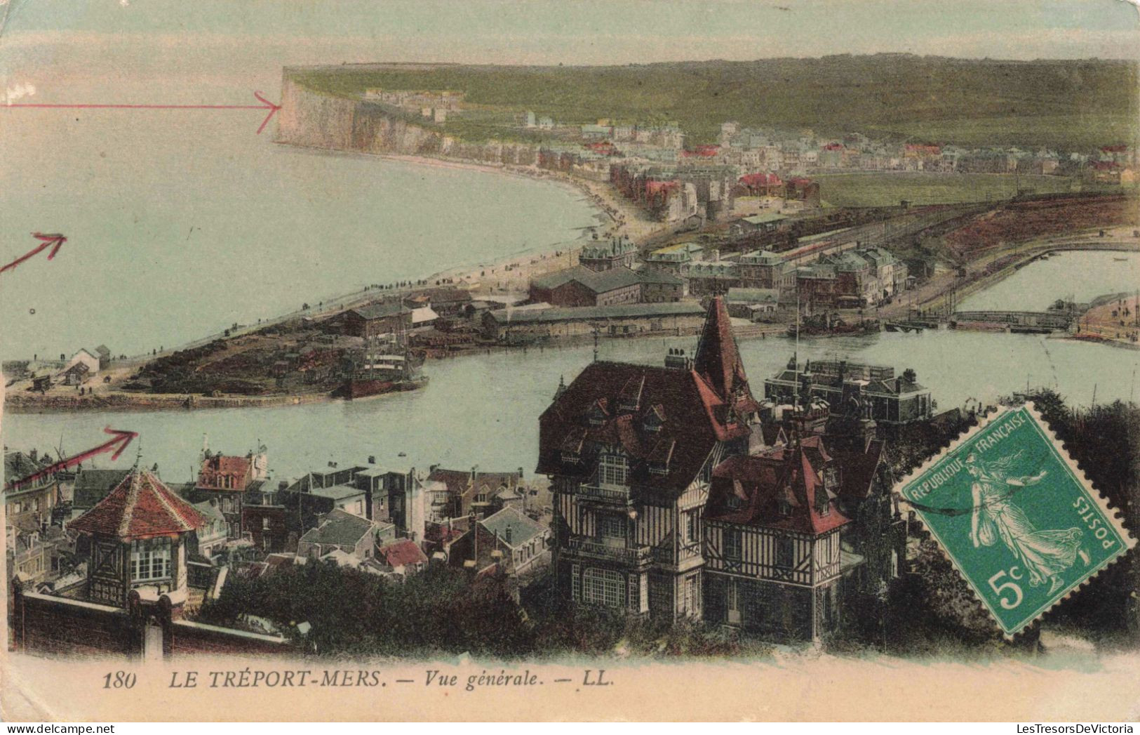 FRANCE - Le Tréport-Mers - Vue Générale - Colorisé - Carte Postale Ancienne - Le Treport