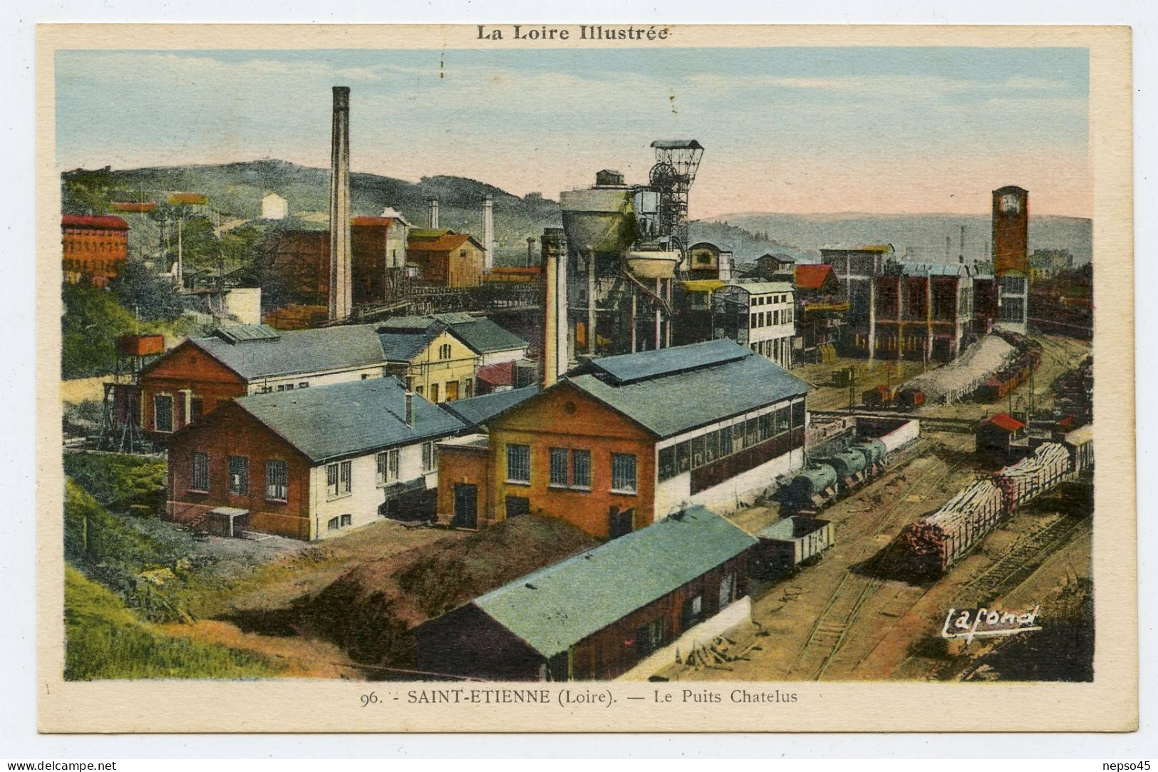 Saint-Etienne.bassin Houiller De La Loire.Le Puits Chatelus. - Mines