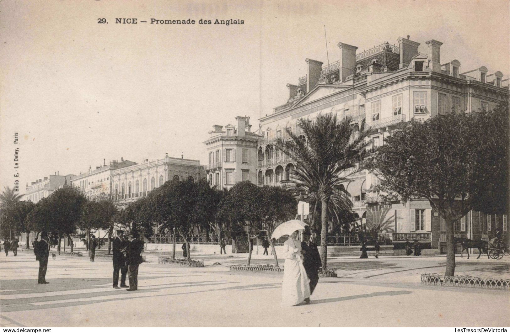 FRANCE - Nice - Promenade Des Anglais - Animé - Carte Postale Ancienne - Plazas