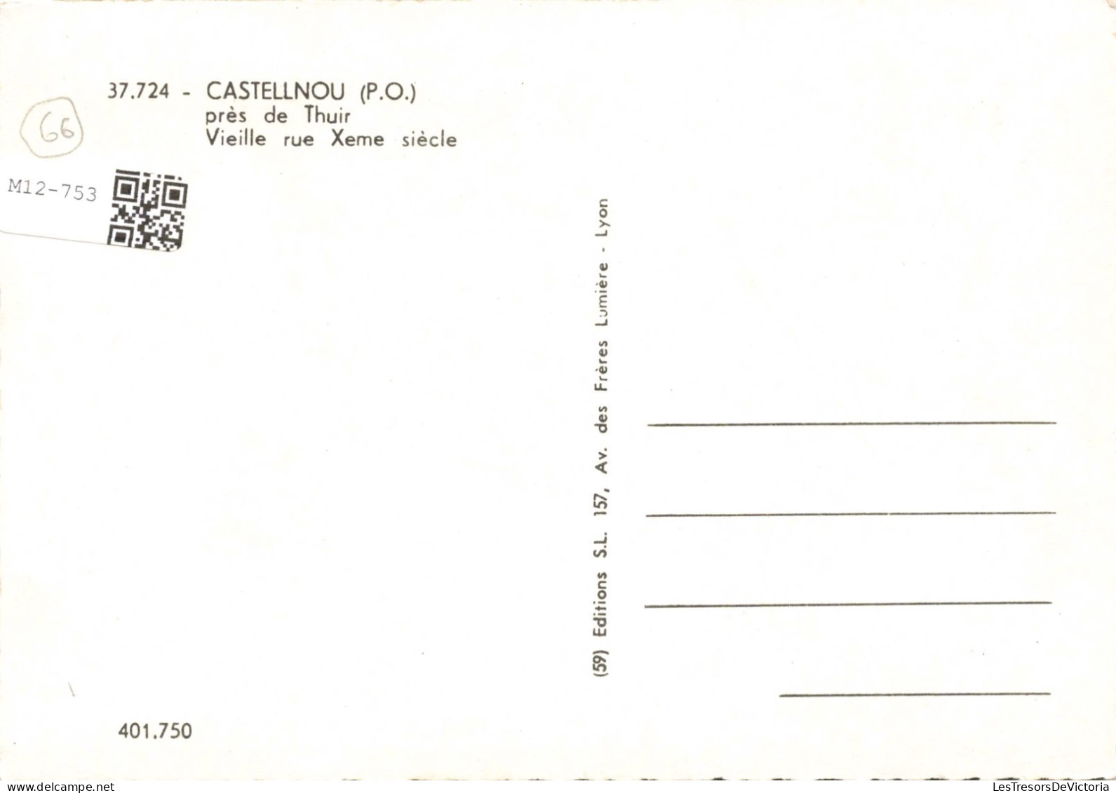 FRANCE - Castellnou - Près De Thuir - Vieille Rue Xeme Siècle - Carte Postale Ancienne - Autres & Non Classés