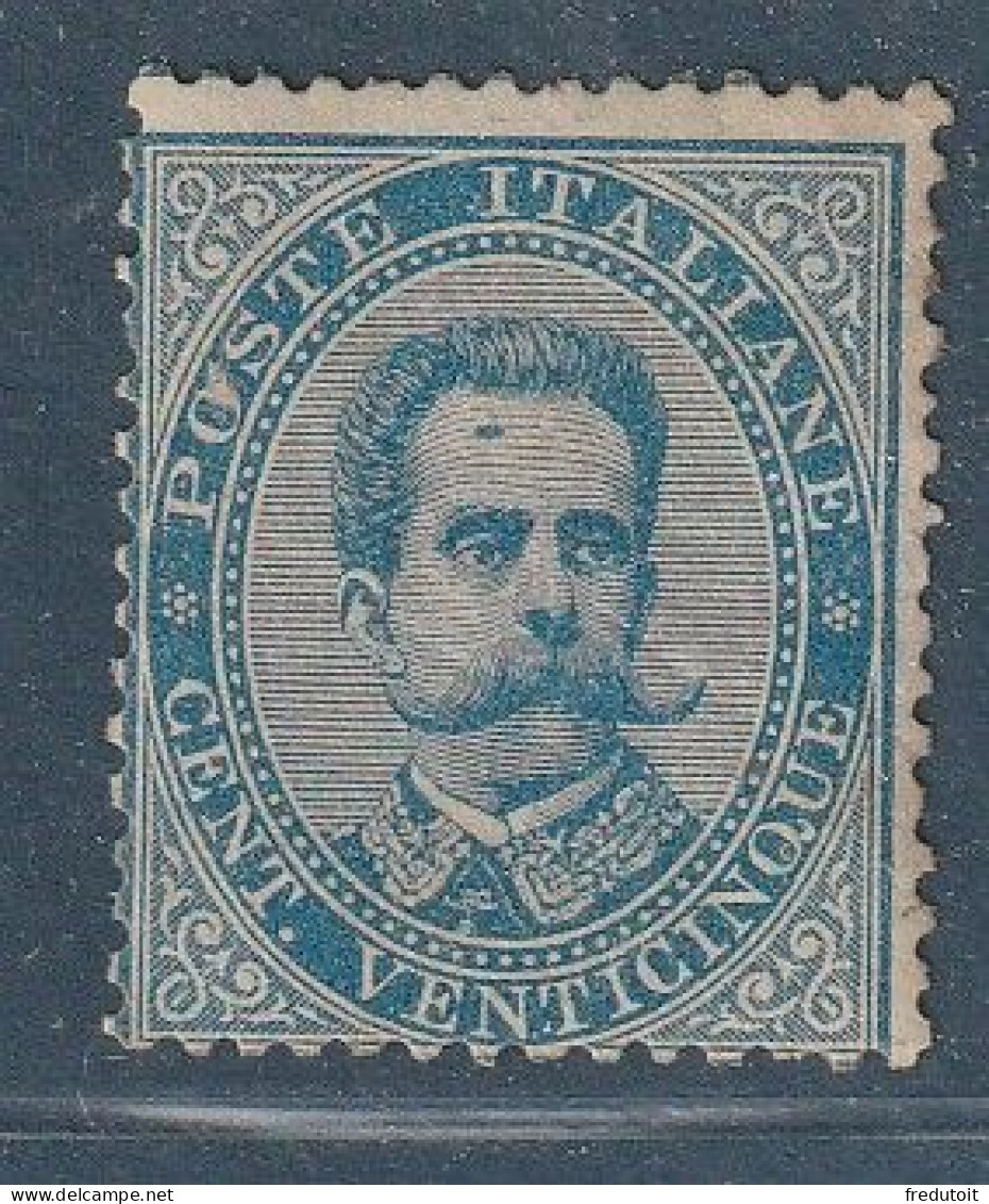 ITALIE - N°36 * (1879-82) 25c Bleu : Humbert 1er - Neufs