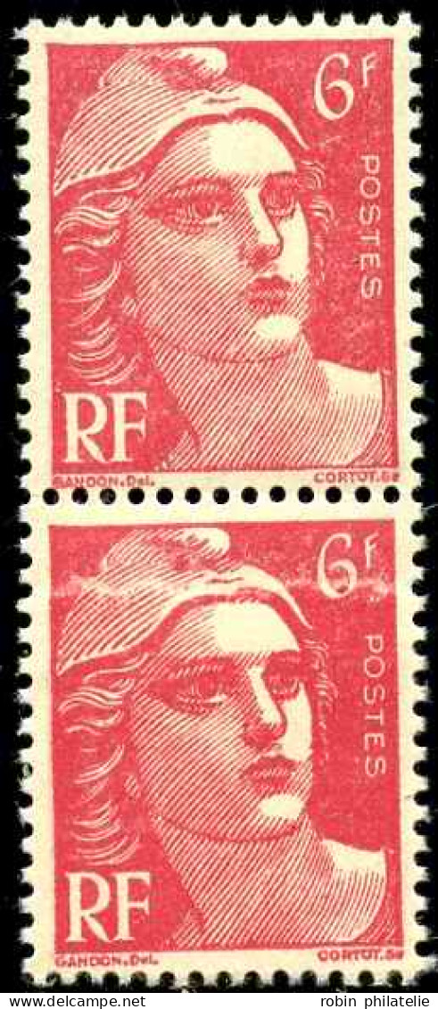 France Variétés  N°721A Paire Impression Sur Raccord  Qualité:** - Sin Clasificación