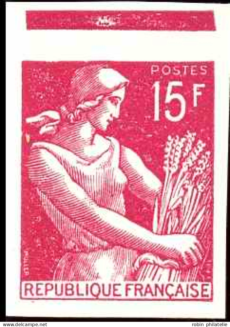 France Variétés  N°1116 15f Moissonneuse Non émis En Rouge  Qualité:(*) - Sin Clasificación