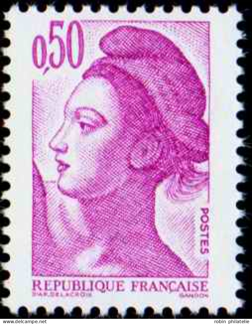 France Variétés  N°2184c  50c Liberté  Sans Phosphore  Papier Couché  Qualité:** - Non Classés