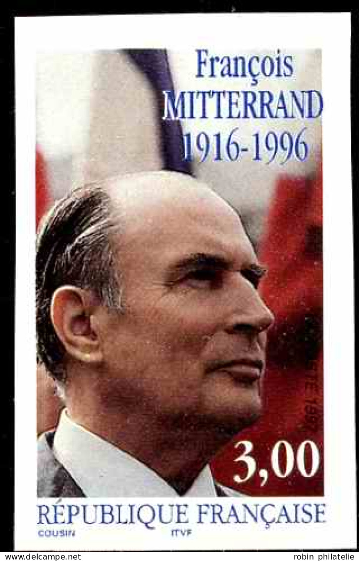 France Variétés  N°3042 François Mitterrand Non Dentelé  Qualité:** - Ohne Zuordnung