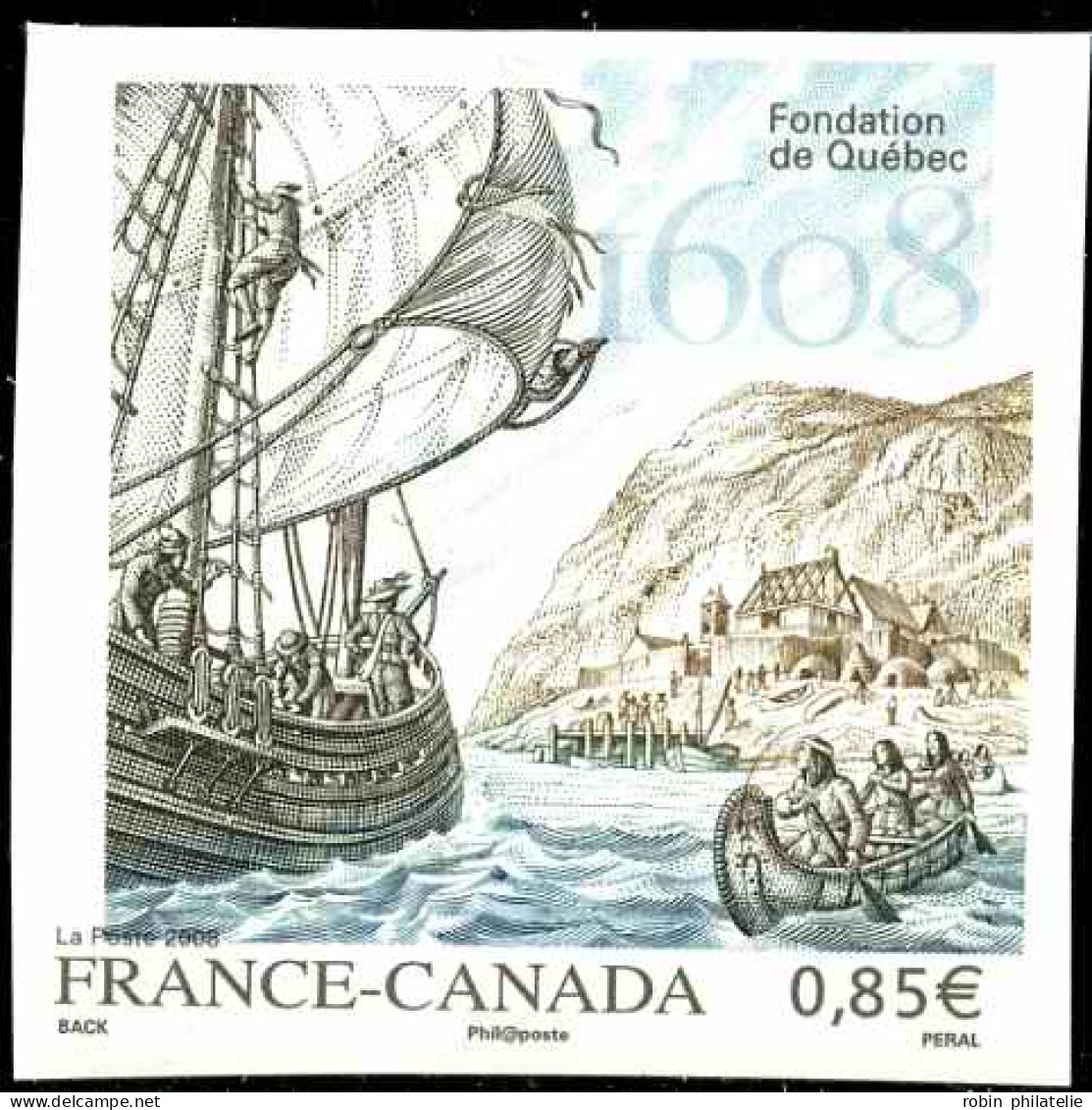 France Variétés  N°4182 France-Canada Légende Très Déplacée Non Dentelé  Qualité:** - Ohne Zuordnung