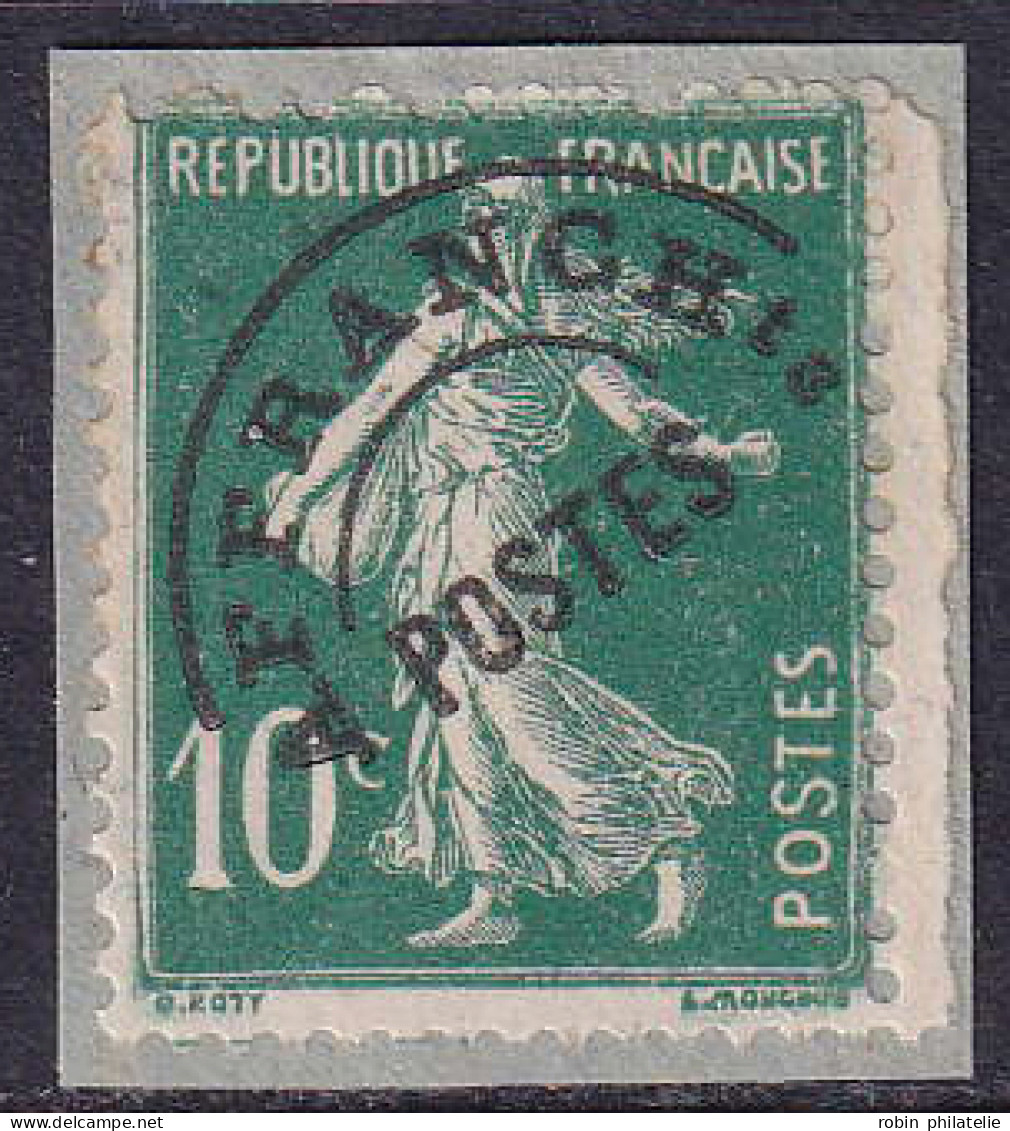 France Variétés Préoblitérés N°51c  "s"retouché Sur Fragment TB  Qualité:(*) - Ohne Zuordnung