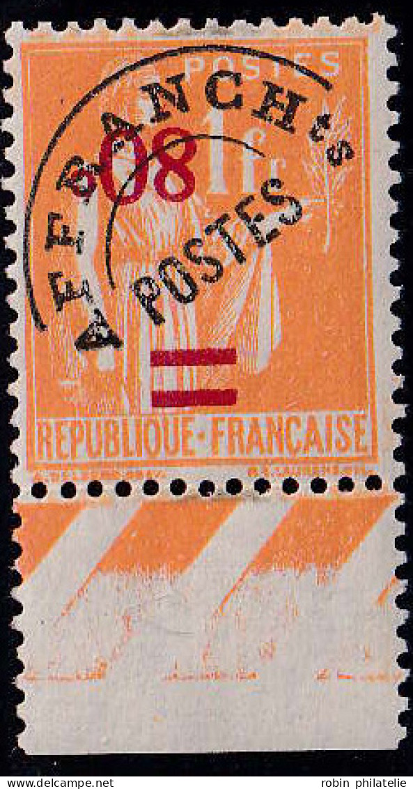 France Variétés Préoblitérés N°74a  Surcharge Renversée Bdf  Qualité:* - Non Classés