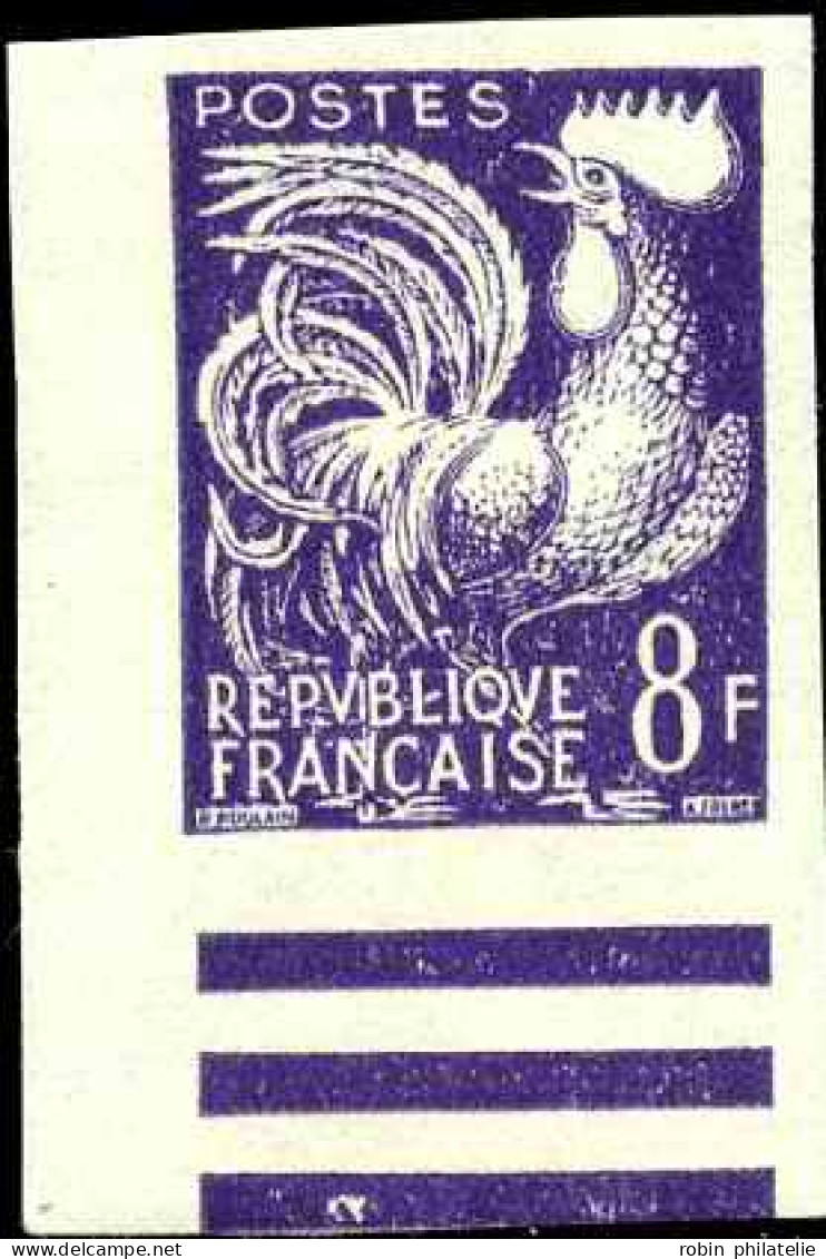 France Variétés Préoblitérés N°109 8f Coq Violet Sans La Surcharge Non Dentelé Cdf  Qualité:** - Ohne Zuordnung