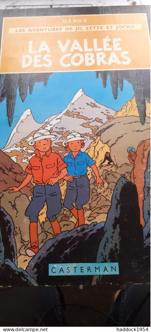 La Vallée Des Cobras Les Aventures De JO ZETTE Et JOCKO  HERGE Casterman 1963 - Jo, Zette & Jocko