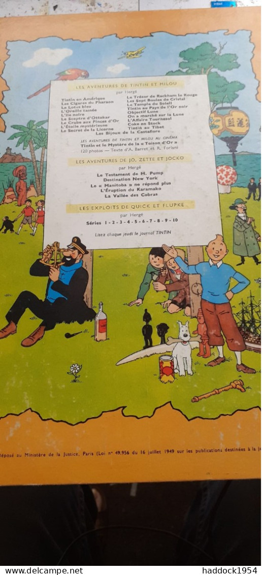 La Vallée Des Cobras Les Aventures De JO ZETTE Et JOCKO  HERGE Casterman 1963 - Jo, Zette & Jocko