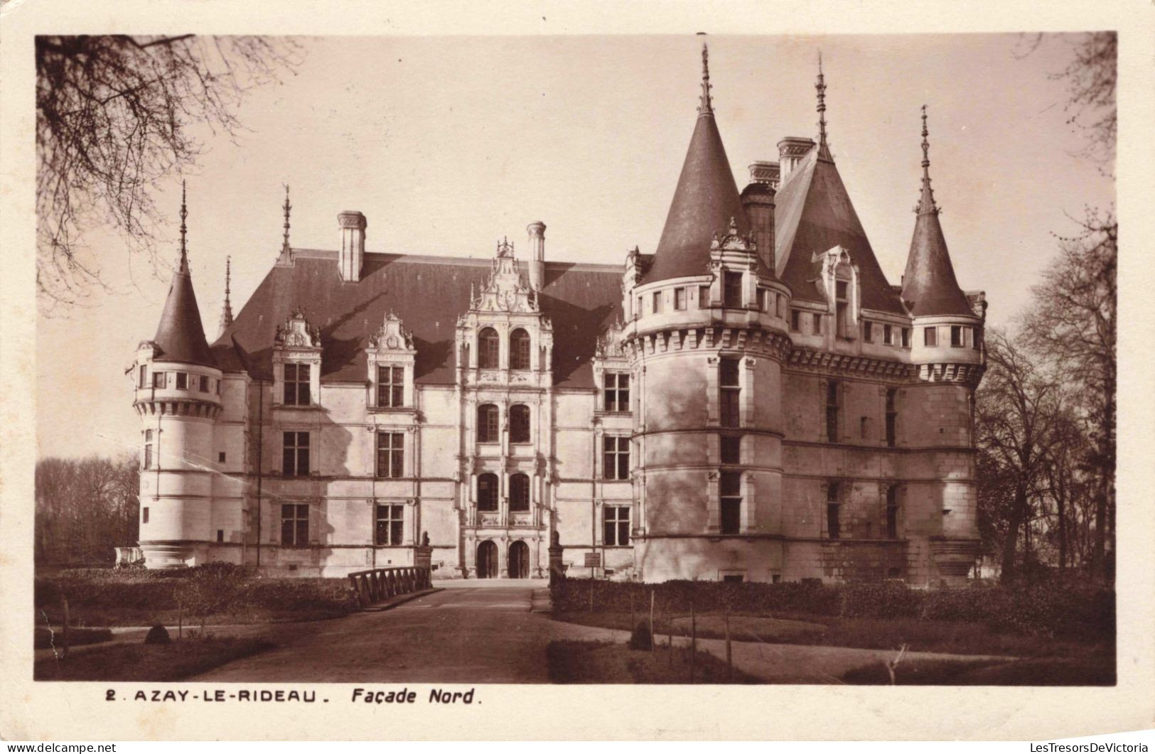 FRANCE - Indre Et Loire -  Azay-le-Rideau - Façade Nord - Carte Postale Ancienne - Azay-le-Rideau
