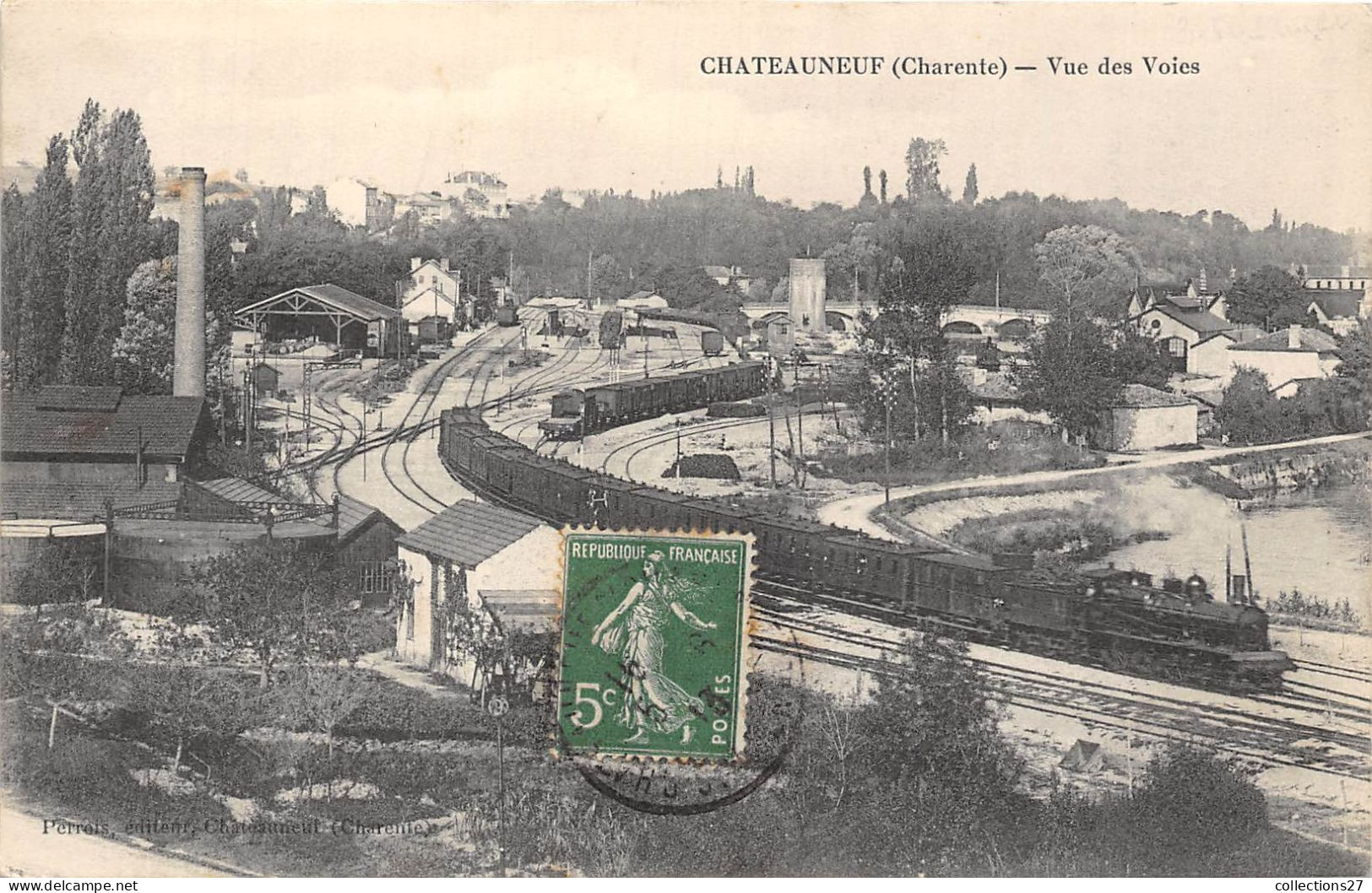 16-CHATEAUNEUF- VUE DES VOIES - Chateauneuf Sur Charente