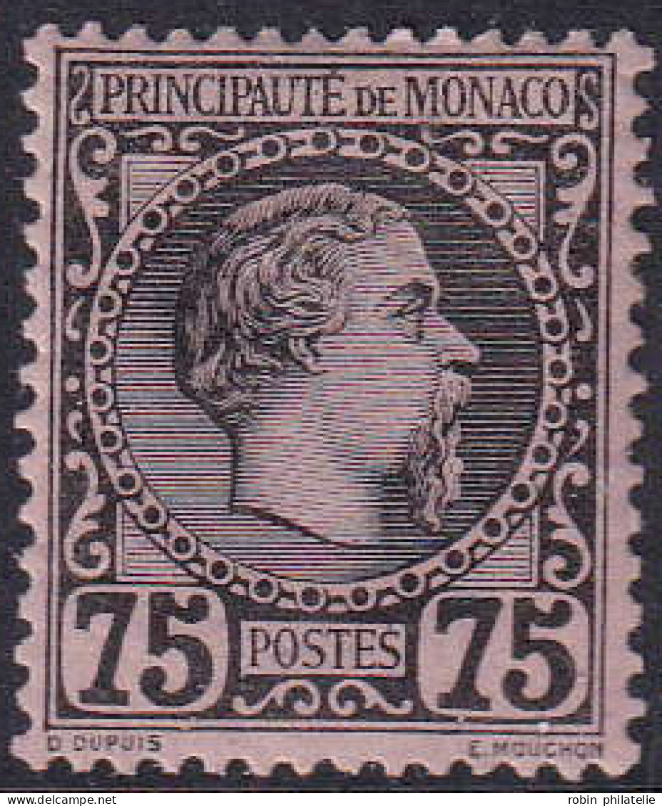 Monaco  N°8 75c Noir Sur Rose  Qualité:* - Other & Unclassified