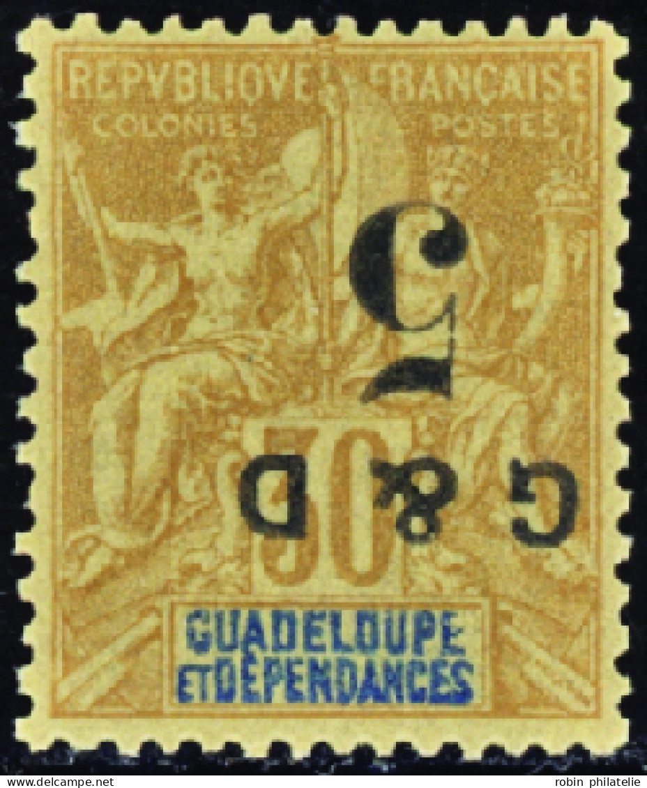 Guadeloupe  N°45 Surcharge Renversée  Qualité:** - Other & Unclassified