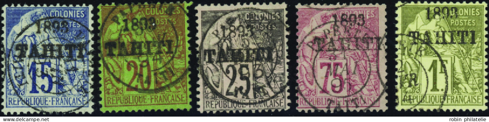 Tahiti  N°24/25/27/29/30   5 Timbres TB  Qualité:obl - Sonstige & Ohne Zuordnung