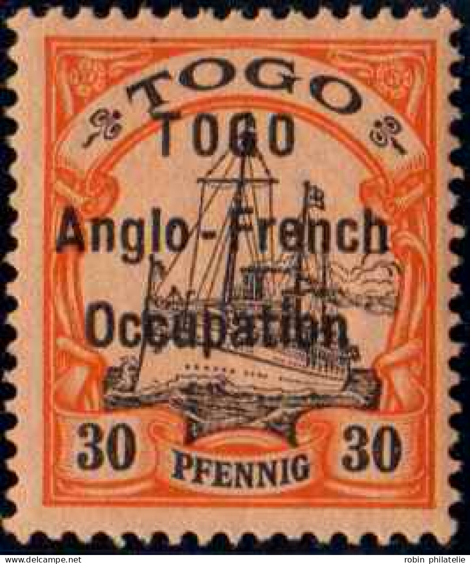 Togo  N°37 30 Pfennig  Rouge Et Noir Sur Saumon  Qualité:* - Autres & Non Classés